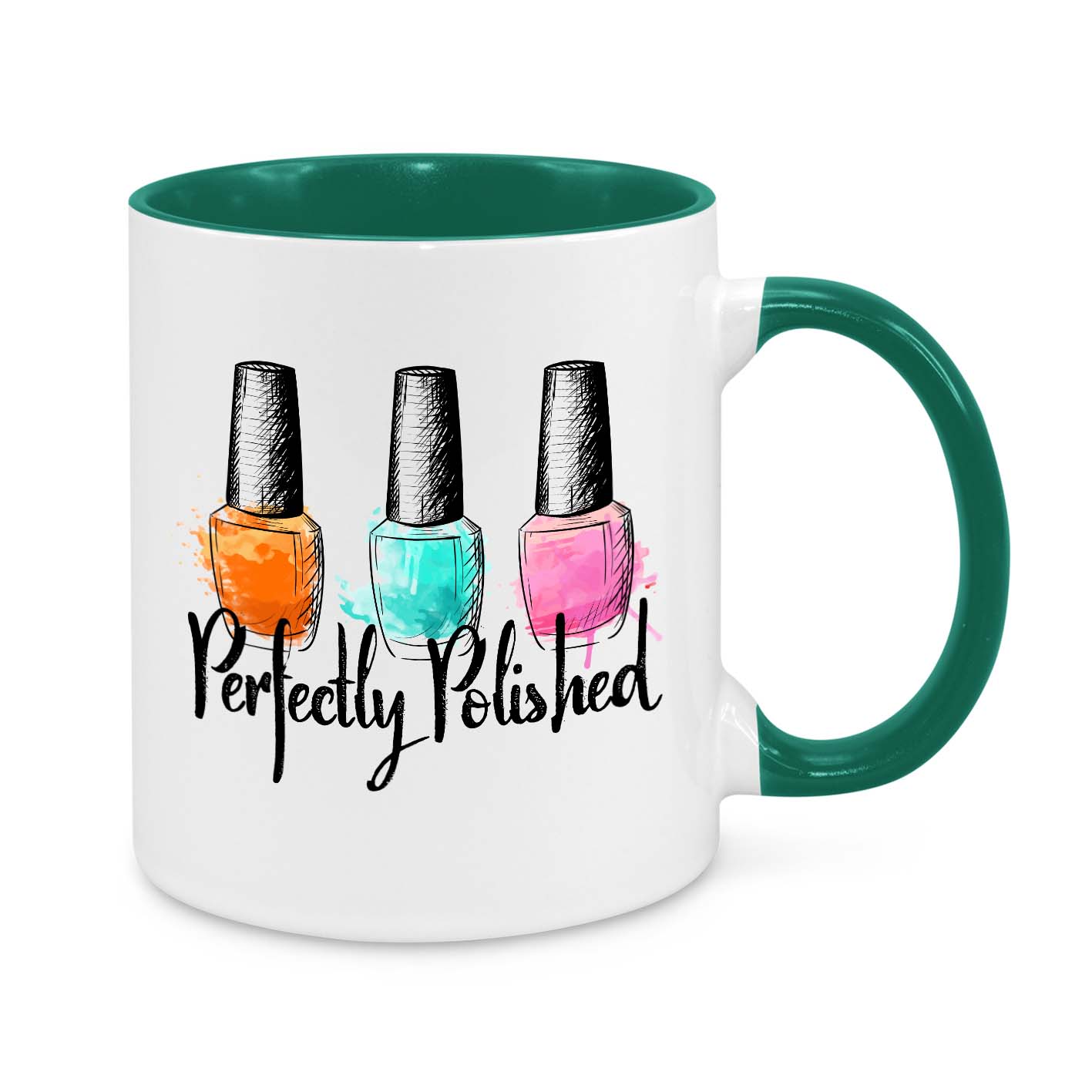 Perfectly Polished Mug – Cute Nail Polish Coffee Cup for Nail Technicians & Beauty Lovers