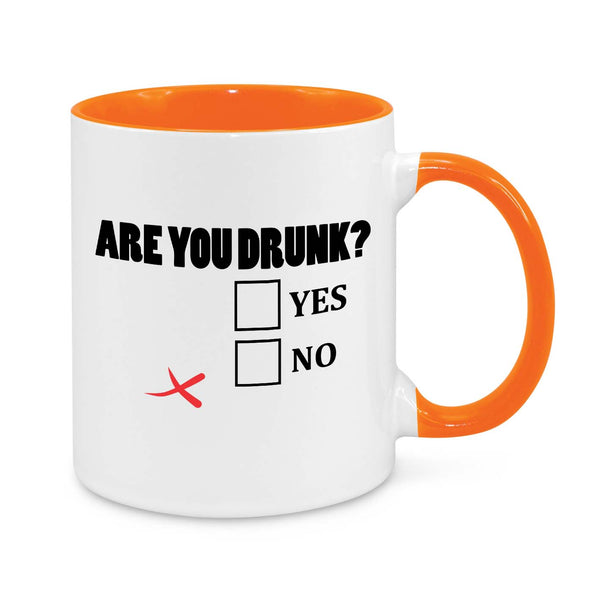 Funny Coffee Mug - "Are You Drunk?" Hilarious Drinking Gift for Friends & Coworkers