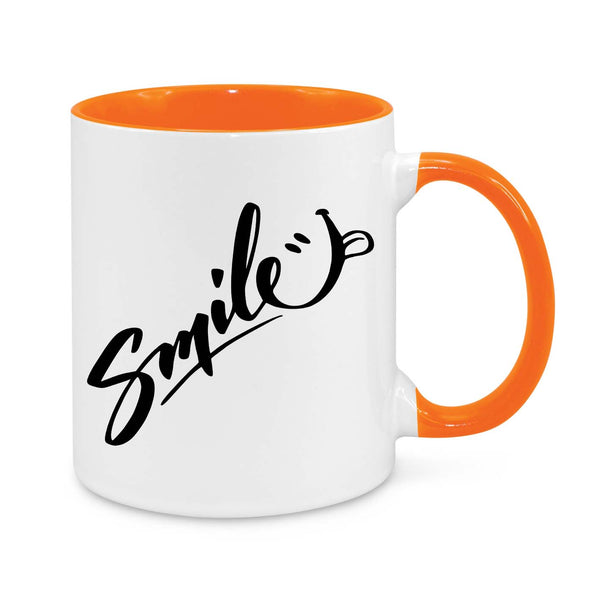 Positive Vibes Coffee Mug – "Smile" Motivational 11oz Mug