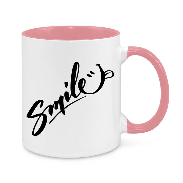 Positive Vibes Coffee Mug – "Smile" Motivational 11oz Mug