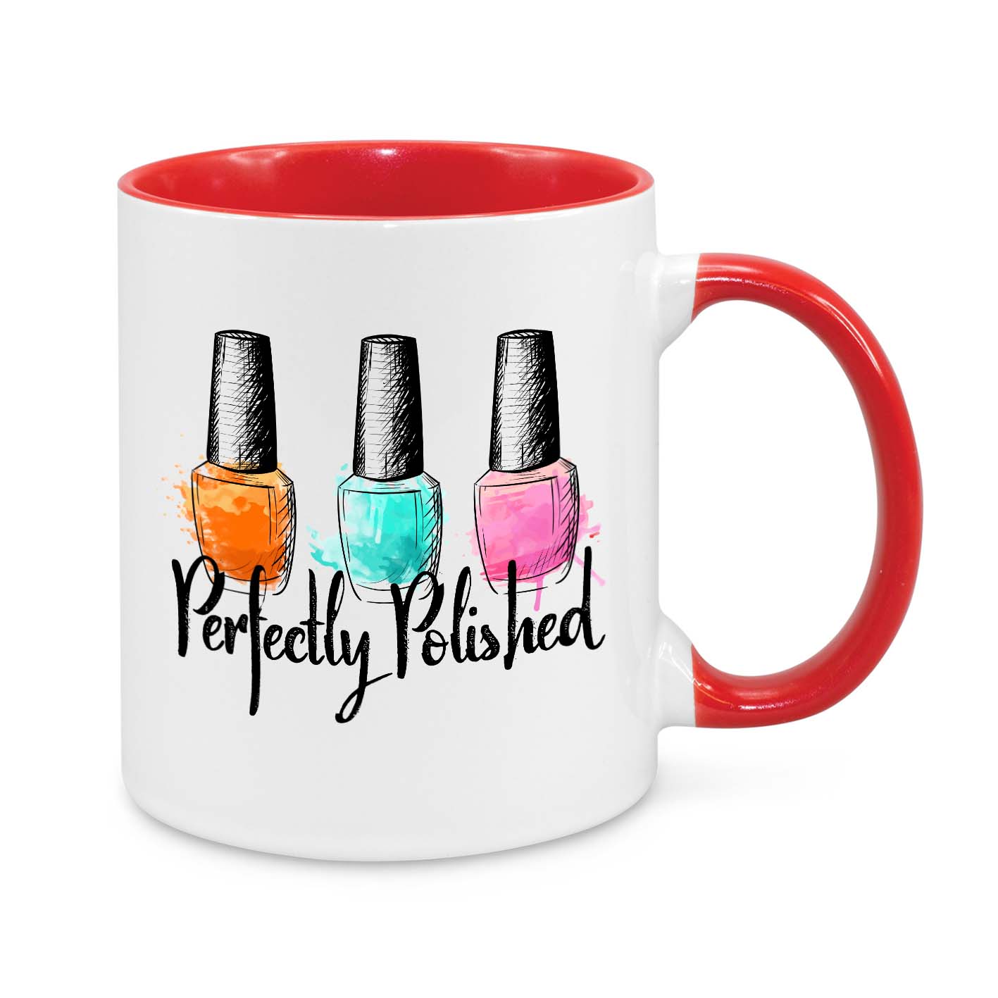 Perfectly Polished Mug – Cute Nail Polish Coffee Cup for Nail Technicians & Beauty Lovers