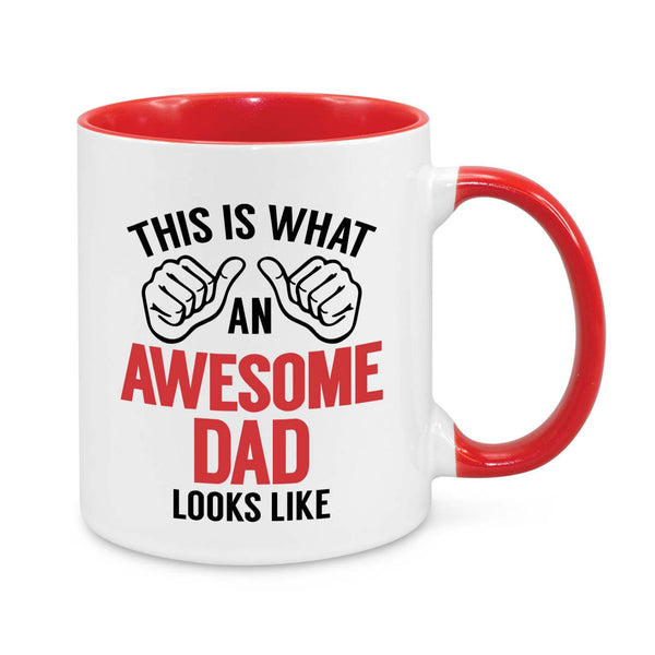 Awesome Dad Mug – Funny 11oz Coffee Cup Gift for Dads – Father’s Day, Birthday & Christmas Present