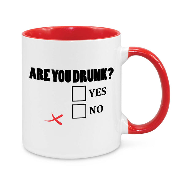 Funny Coffee Mug - "Are You Drunk?" Hilarious Drinking Gift for Friends & Coworkers
