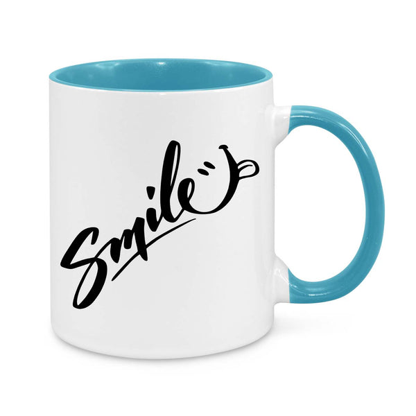 Positive Vibes Coffee Mug – "Smile" Motivational 11oz Mug