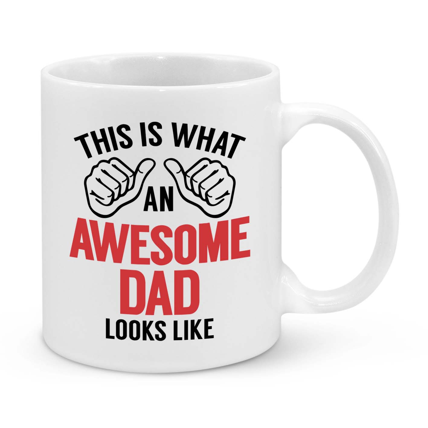 Awesome Dad Mug – Funny 11oz Coffee Cup Gift for Dads – Father’s Day, Birthday & Christmas Present