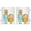 Personalised Child & Teddy Bear Mug – Customisable Character & Teddy