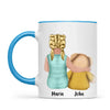 Personalised Child & Teddy Bear Mug – Customisable Character & Teddy