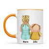 Personalised Child & Teddy Bear Mug – Customisable Character & Teddy