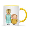 Personalised Child & Teddy Bear Mug – Customisable Character & Teddy