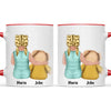 Personalised Child & Teddy Bear Mug – Customisable Character & Teddy