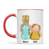 Personalised Child & Teddy Bear Mug – Customisable Character & Teddy