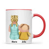 Personalised Child & Teddy Bear Mug – Customisable Character & Teddy
