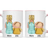 Personalised Child & Teddy Bear Mug – Customisable Character & Teddy