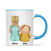 Personalised Child & Teddy Bear Mug – Customisable Character & Teddy