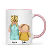 Personalised Child & Teddy Bear Mug – Customisable Character & Teddy