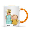 Personalised Child & Teddy Bear Mug – Customisable Character & Teddy