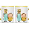 Personalised Child & Teddy Bear Mug – Customisable Character & Teddy