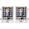 Personalised Business Woman Mug – Customisable Hair, Outfit & Name