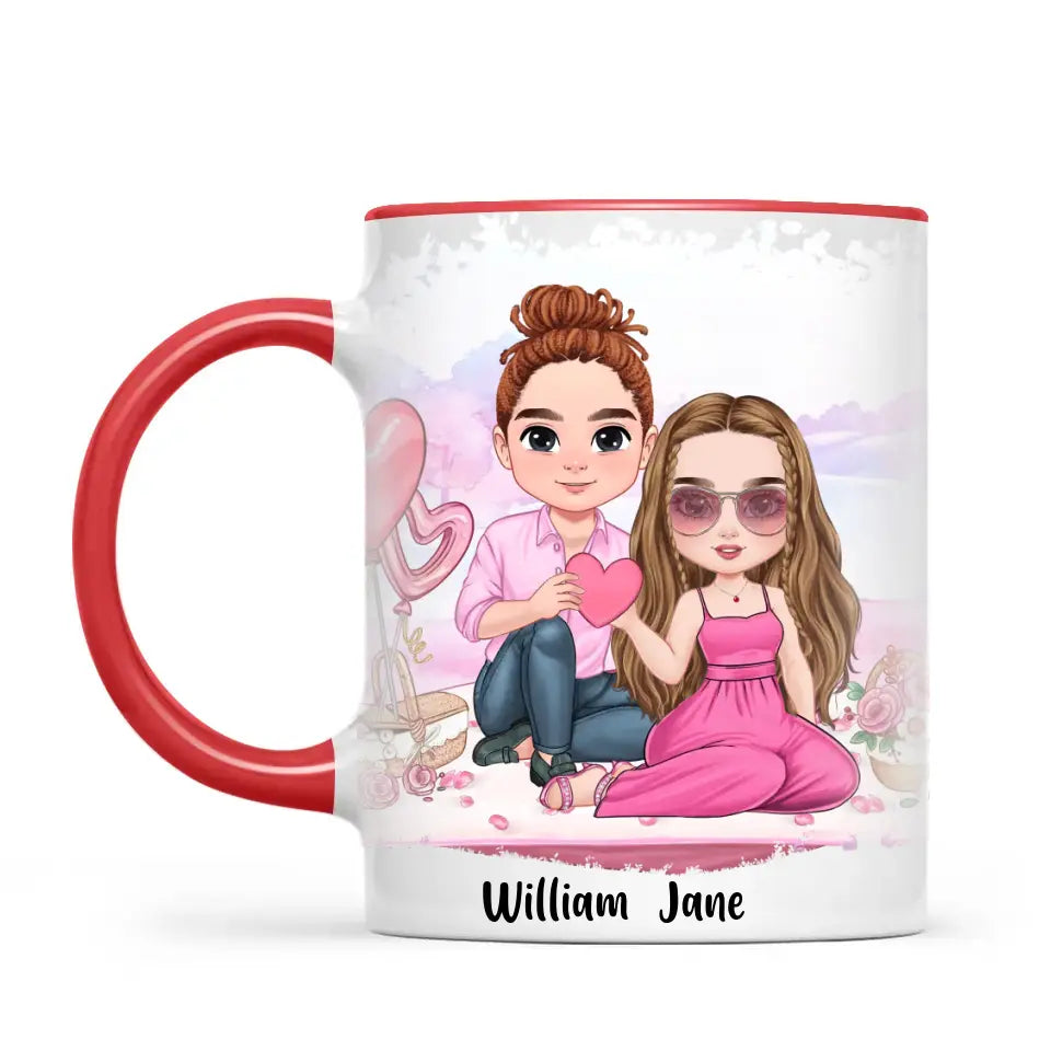 Personalised Romantic Couple Mug – Custom Love Gift for Partners