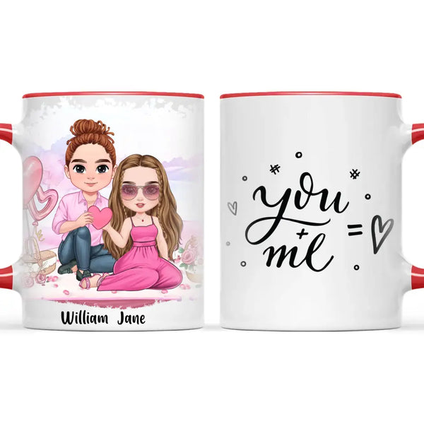 Heartfelt Connection: Customizable Couple Mug