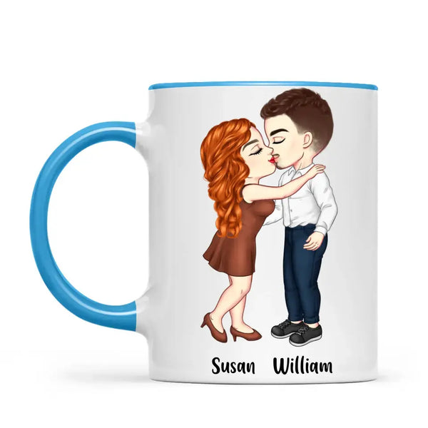 Romantic Embrace-Customizable Couple Mug