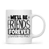 Personalised Best Friends Mug – Custom Two Girls by the Lake Design