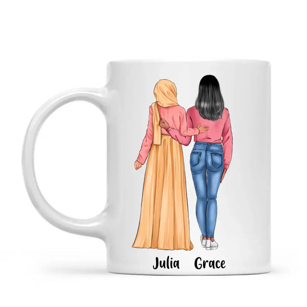 Personalised Friendship Mug – Custom Best Friends, Couples, or Family Coffee Cup