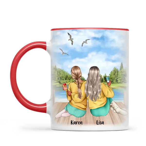 Friends On The Shore Personalised Mug