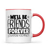 Personalised Best Friends Mug – Custom Two Girls by the Lake Design