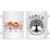 Family Fun: Customizable Cartoon Family Mug