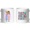 Personalised Best Friends Mug – Custom Cartoon Girls Coffee Cup Gift for Besties