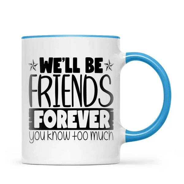 Personalised Best Friends Mug – Custom Two Girls by the Lake Design