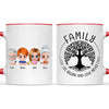Personalised Family Mug – Cute Chibi Cartoon Style