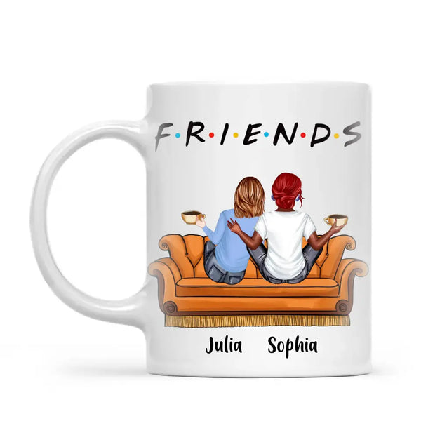 Personalised Best Friends Mug – Customisable Up to 5 Girls