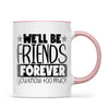 Personalised Best Friends Mug – Custom Two Girls by the Lake Design