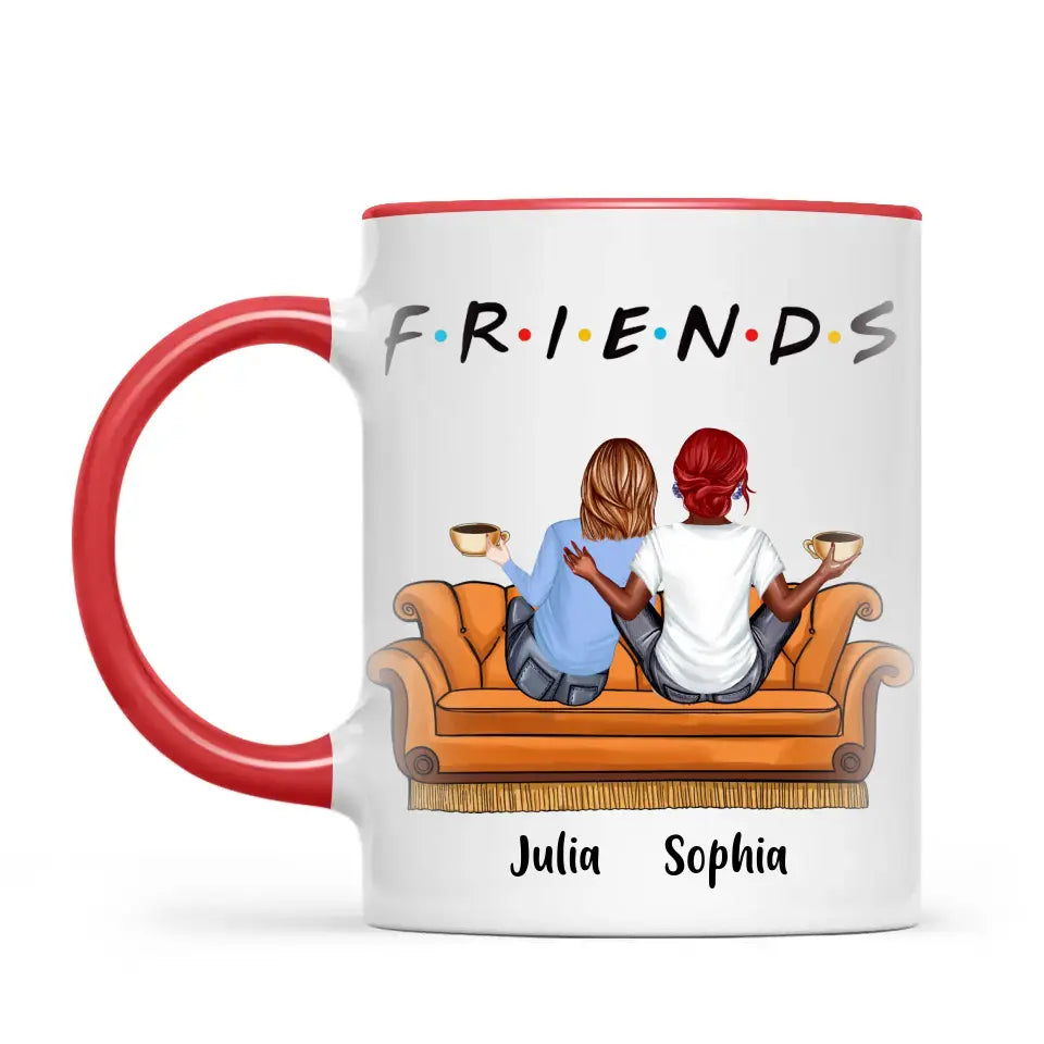 Personalised Best Friends Mug – Customisable Up to 5 Girls