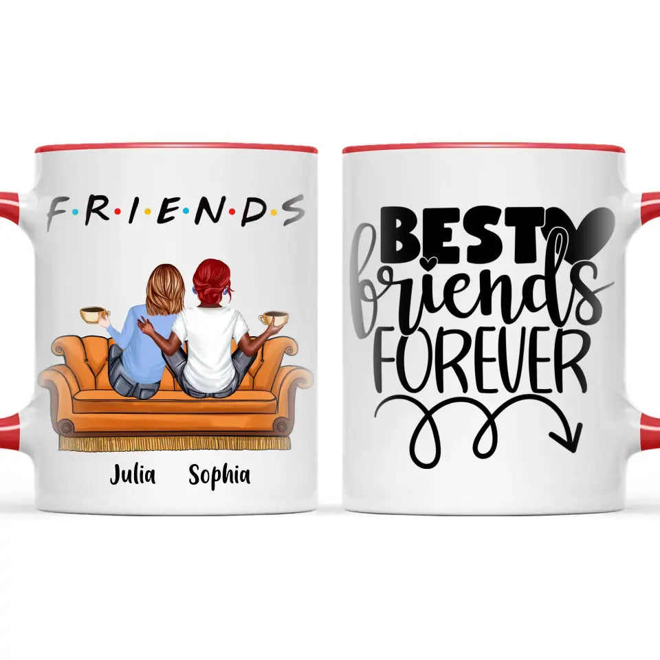 Personalised Best Friends Mug – Customisable Up to 5 Girls