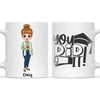 🎓 Personalised Graduation Mug - Customisable Character & Name - Perfect Graduation Gift 🎓
