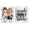 Personalised Best Friends Mug - Customise Hair, Eyes & Outfit - BFF Gift - 11oz Ceramic - NZ Made