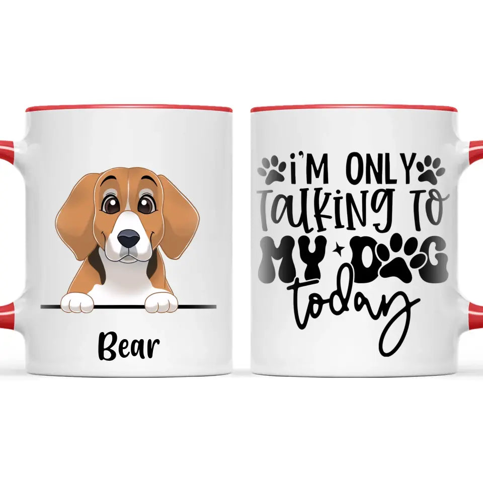 Pick-a-Boo Dog: Personalised Cartoon Dog Mug