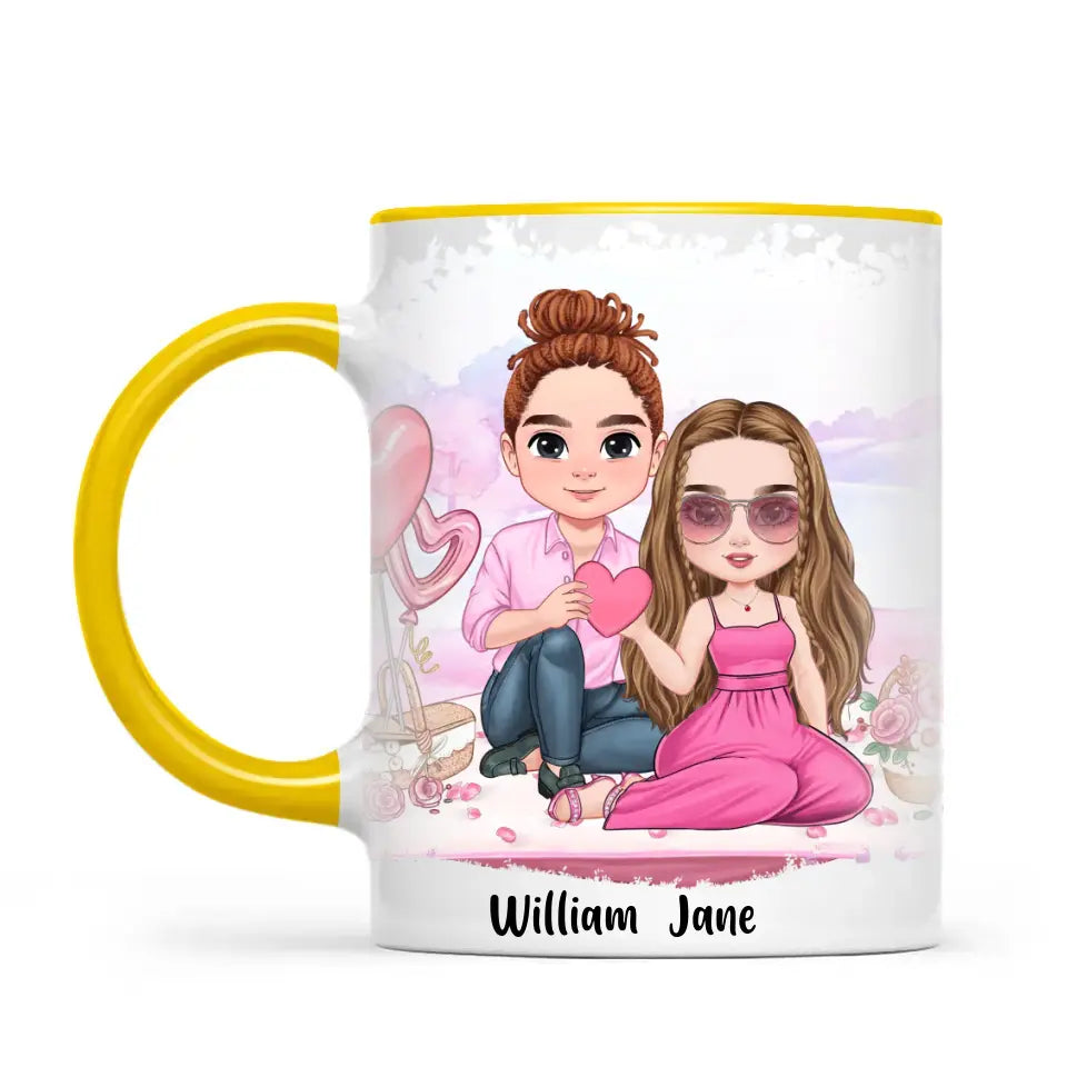 Personalised Romantic Couple Mug – Custom Love Gift for Partners