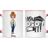 🎓 Personalised Graduation Mug - Customisable Character & Name - Perfect Graduation Gift 🎓