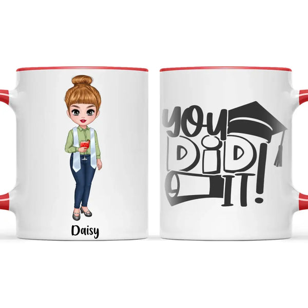 🎓 Personalised Graduation Mug - Customisable Character & Name - Perfect Graduation Gift 🎓