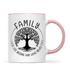 Family Fun: Customizable Cartoon Family Mug