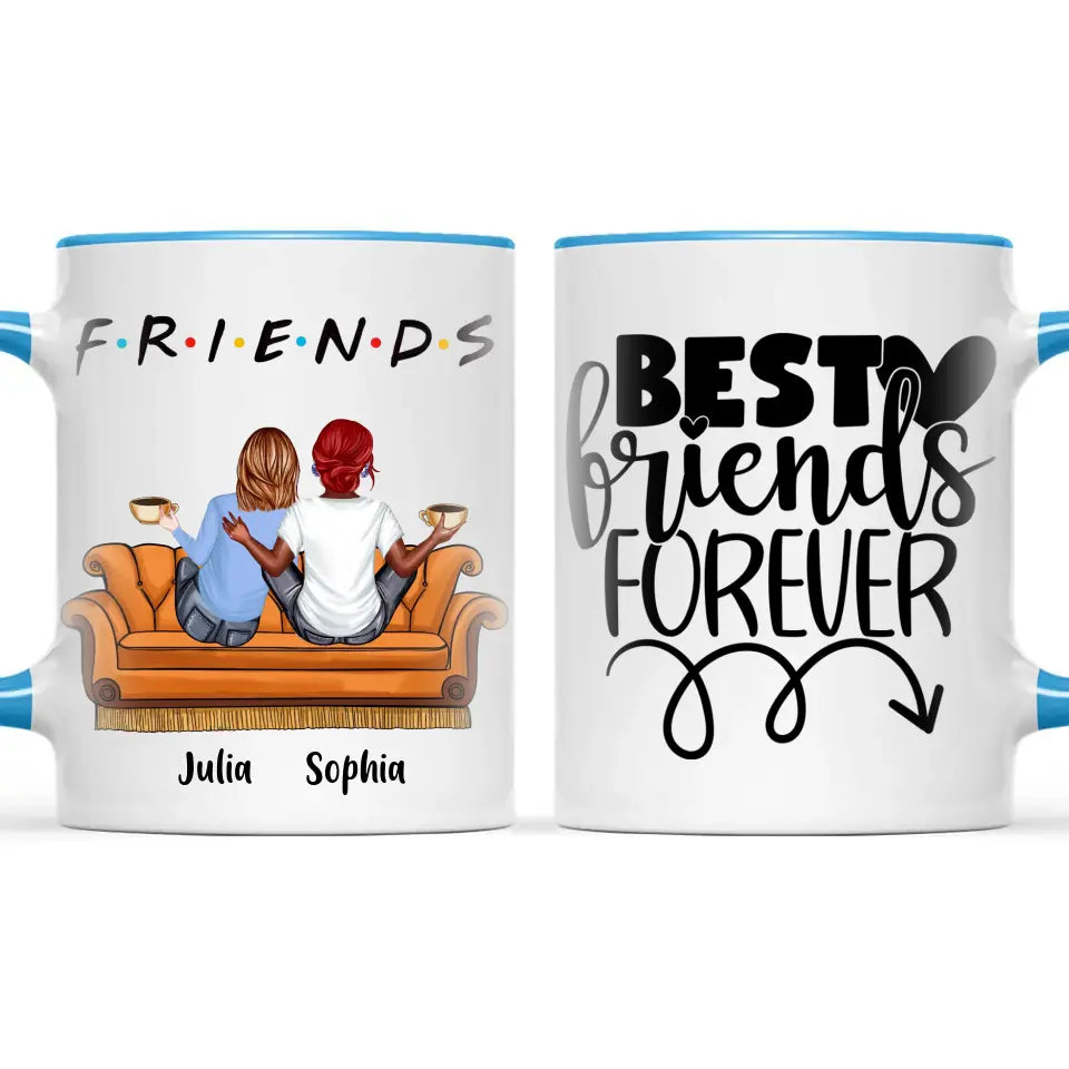 Personalised Best Friends Mug – Customisable Up to 5 Girls