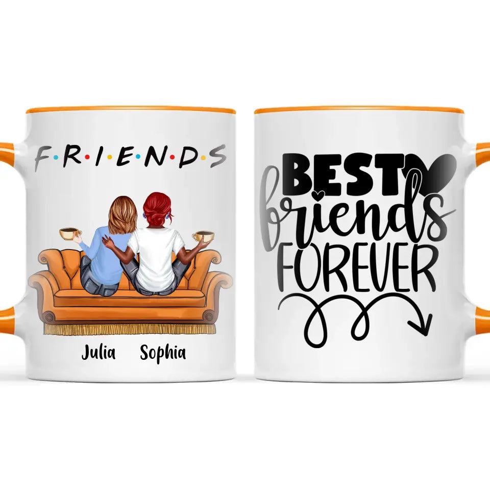 Personalised Best Friends Mug – Customisable Up to 5 Girls