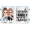 Personalised Best Friends Mug - Customise Hair, Eyes & Outfit - BFF Gift - 11oz Ceramic - NZ Made