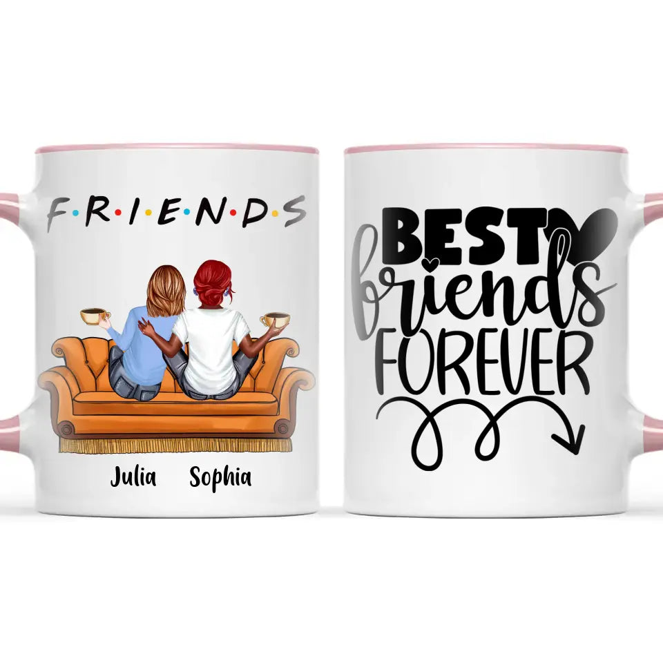 Personalised Best Friends Mug – Customisable Up to 5 Girls