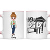 🎓 Personalised Graduation Mug - Customisable Character & Name - Perfect Graduation Gift 🎓