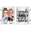 Personalised Best Friends Mug - Customise Hair, Eyes & Outfit - BFF Gift - 11oz Ceramic - NZ Made